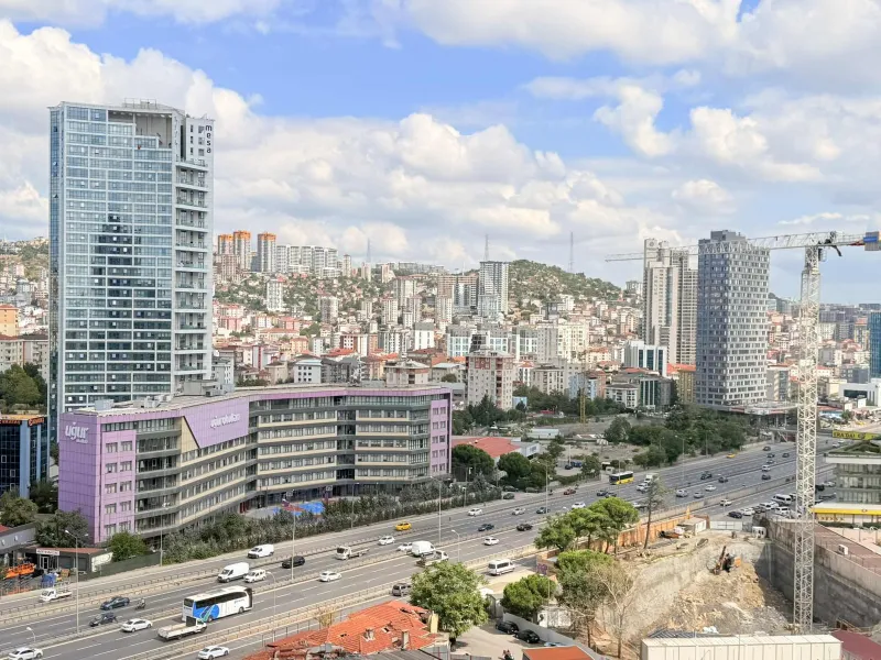 MANZARALI E-5 YANI ÇİFT CEPHE ANK.SETLİ KULLANIŞLI DONATILI 2+1